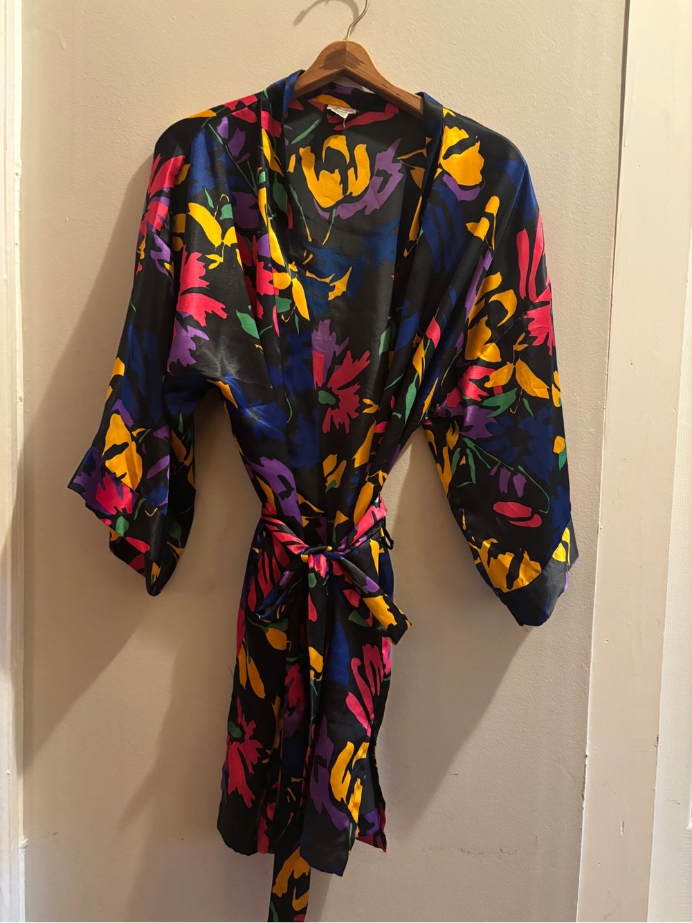 Vintage Floral Kimono Robe